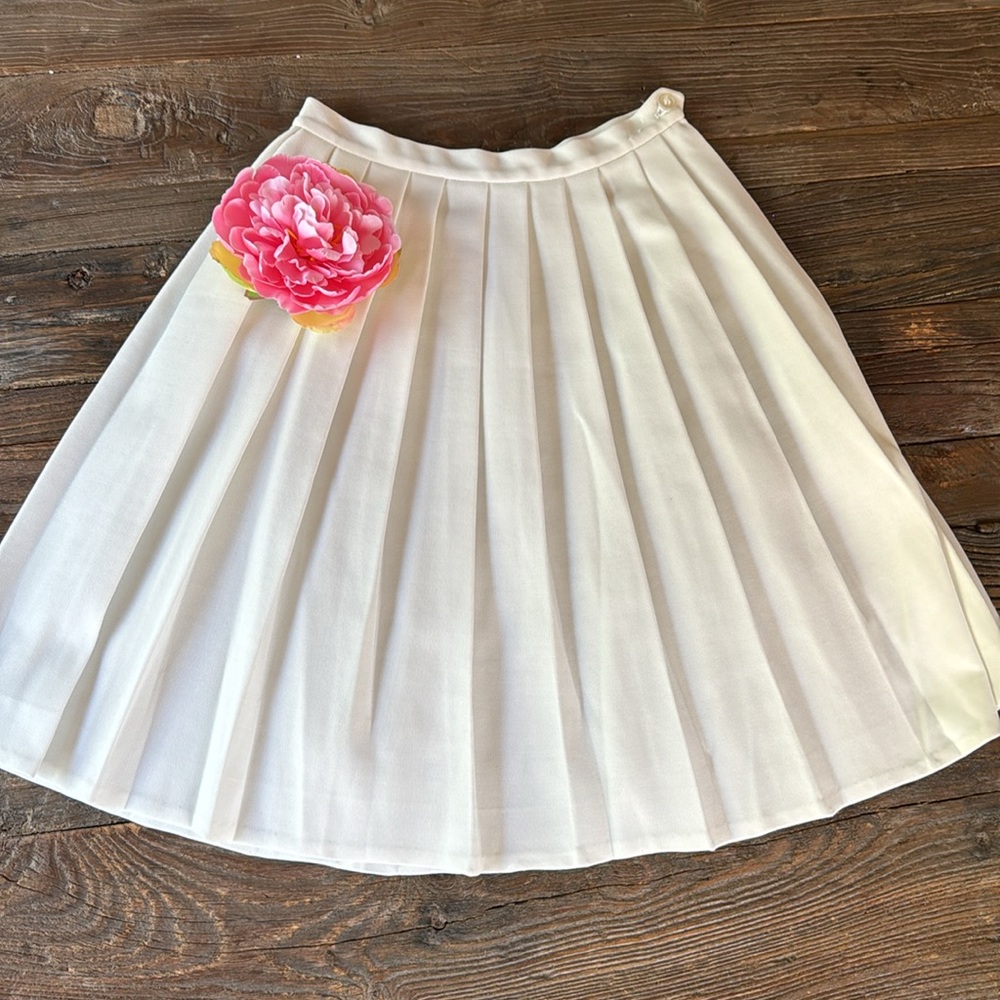 Vintage Jansen pleated white tennis skirt size XS/S